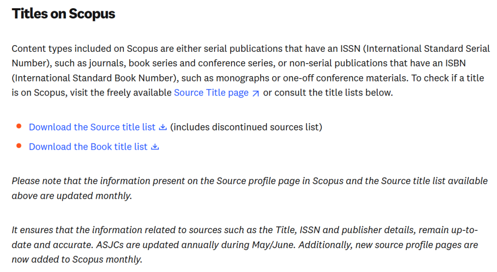 Daftar jurnal Scopus